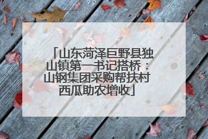 山东菏泽巨野县独山镇第一书记搭桥：山钢集团采购帮扶村西瓜助农增收