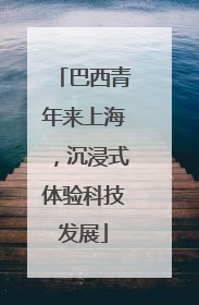 巴西青年来上海，沉浸式体验科技发展