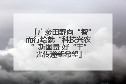 广袤田野向“智”而行绘就“科技兴农”新图景 好“丰”光传递新希望