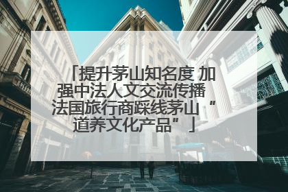 提升茅山知名度 加强中法人文交流传播 法国旅行商踩线茅山“道养文化产品”