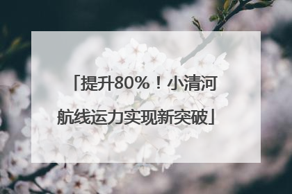 提升80％！小清河航线运力实现新突破