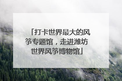 打卡世界最大的风筝专题馆，走进潍坊世界风筝博物馆
