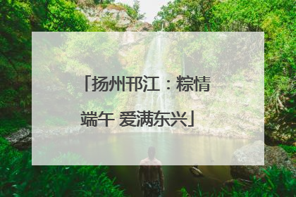 扬州邗江：粽情端午 爱满东兴