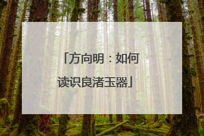 方向明：如何读识良渚玉器