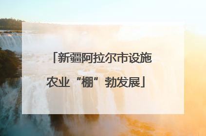 新疆阿拉尔市设施农业“棚”勃发展
