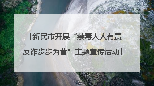 新民市开展“禁毒人人有责 反诈步步为营”主题宣传活动