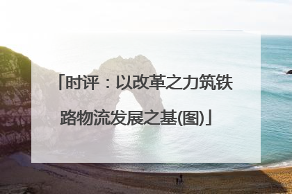 时评：以改革之力筑铁路物流发展之基(图)