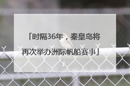 时隔36年，秦皇岛将再次举办洲际帆船赛事