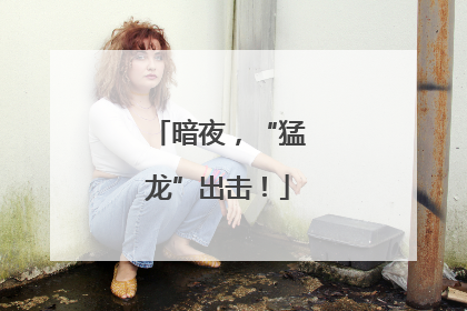 暗夜，“猛龙”出击！