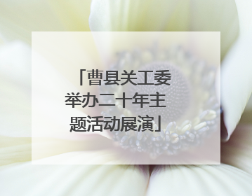 曹县关工委举办二十年主题活动展演