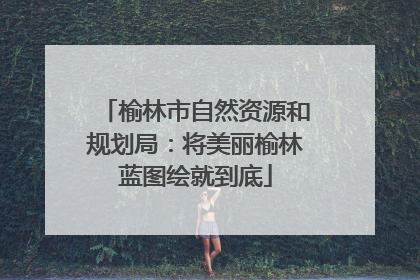 榆林市自然资源和规划局：将美丽榆林蓝图绘就到底