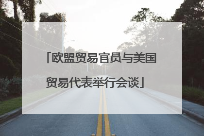 欧盟贸易官员与美国贸易代表举行会谈