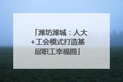 潍坊潍城：人大+工会模式打造基层职工幸福圈
