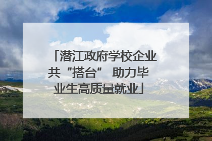 潜江政府学校企业共“搭台” 助力毕业生高质量就业