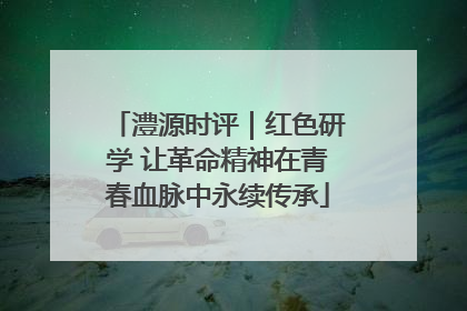 澧源时评｜红色研学 让革命精神在青春血脉中永续传承