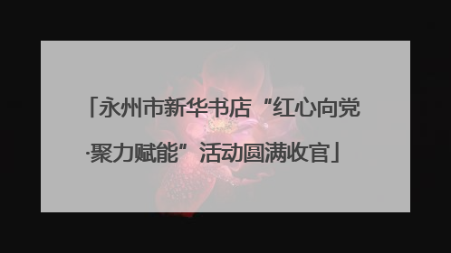 永州市新华书店“红心向党·聚力赋能”活动圆满收官