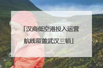 汉商低空港投入运营 航线覆盖武汉三镇