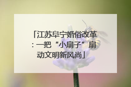 江苏阜宁婚俗改革：一把“小扇子”扇动文明新风尚