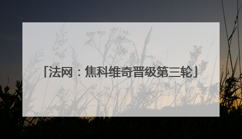 法网：焦科维奇晋级第三轮