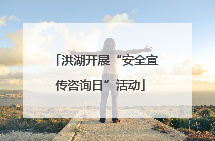 洪湖开展“安全宣传咨询日”活动