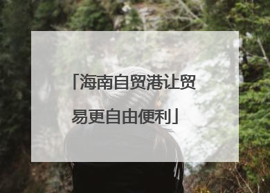 海南自贸港让贸易更自由便利