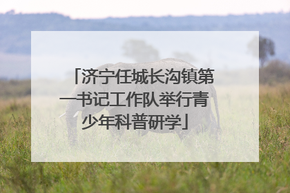 济宁任城长沟镇第一书记工作队举行青少年科普研学