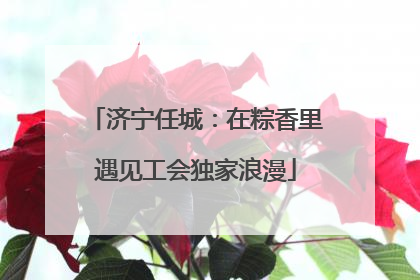 济宁任城：在粽香里遇见工会独家浪漫