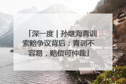 深一度｜孙继海青训索赔争议背后：青训不容易，赔偿可仲裁
