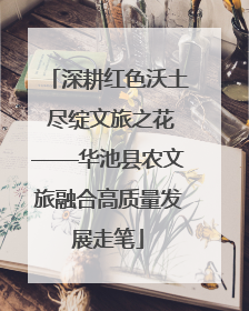 深耕红色沃土 尽绽文旅之花——华池县农文旅融合高质量发展走笔