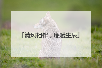 清风相伴，廉暖生辰