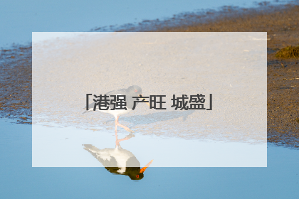 港强 产旺 城盛