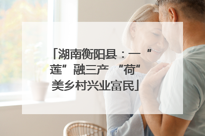 湖南衡阳县：一“莲”融三产 “荷”美乡村兴业富民