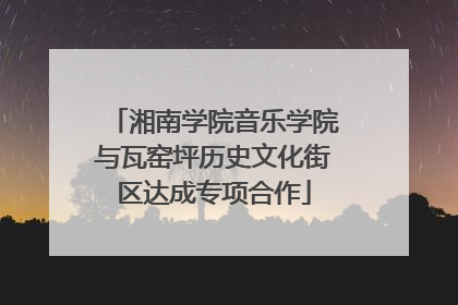湘南学院音乐学院与瓦窑坪历史文化街区达成专项合作