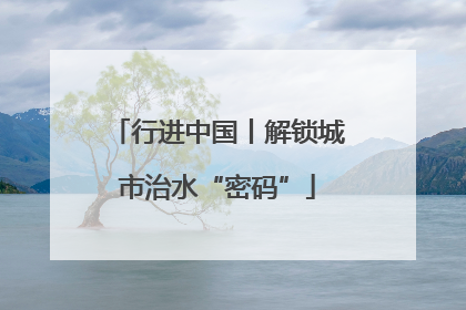 行进中国丨解锁城市治水“密码”