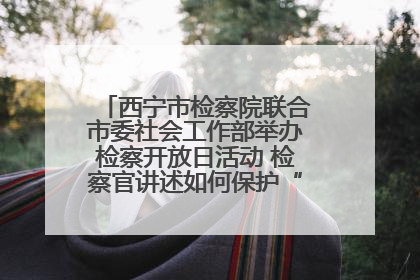 西宁市检察院联合市委社会工作部举办检察开放日活动 检察官讲述如何保护“少年的你”
