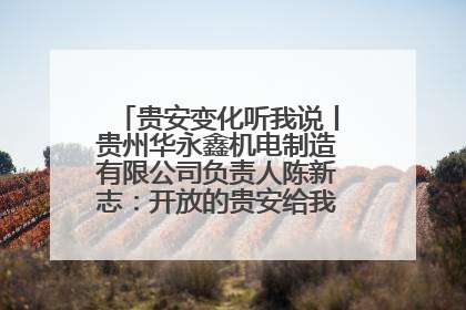 贵安变化听我说丨贵州华永鑫机电制造有限公司负责人陈新志：开放的贵安给我走出去的底气