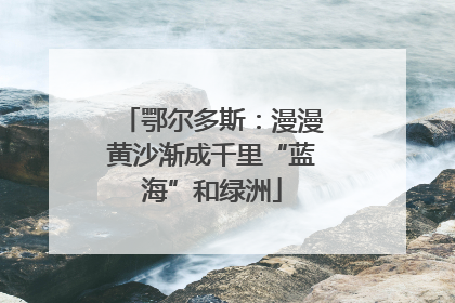 鄂尔多斯：漫漫黄沙渐成千里“蓝海”和绿洲