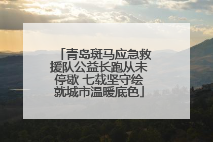 青岛斑马应急救援队公益长跑从未停歇 七载坚守绘就城市温暖底色