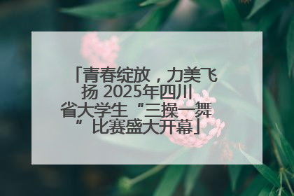 青春绽放，力美飞扬 2025年四川省大学生“三操一舞”比赛盛大开幕