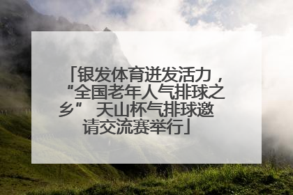 银发体育迸发活力，“全国老年人气排球之乡” 天山杯气排球邀请交流赛举行