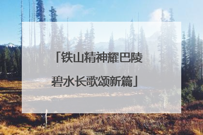 铁山精神耀巴陵 碧水长歌颂新篇