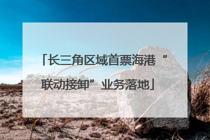 长三角区域首票海港“联动接卸”业务落地