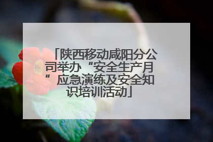 陕西移动咸阳分公司举办“安全生产月”应急演练及安全知识培训活动