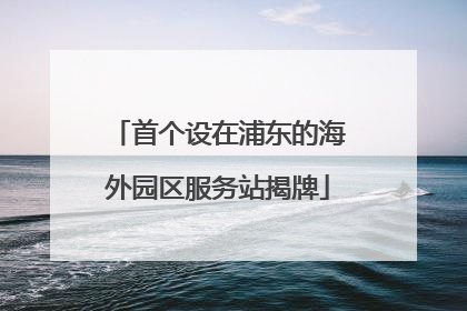 首个设在浦东的海外园区服务站揭牌