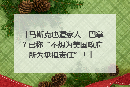 马斯克也遭家人一巴掌？已称“不想为美国政府所为承担责任”！