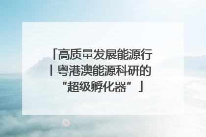 高质量发展能源行丨粤港澳能源科研的“超级孵化器”