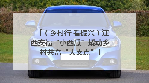 （乡村行·看振兴）江西安福“小西瓜”撬动乡村共富“大支点”