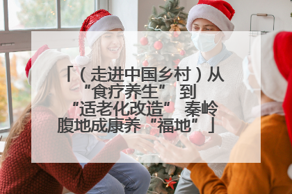 （走进中国乡村）从 “食疗养生” 到 “适老化改造” 秦岭腹地成康养“福地”