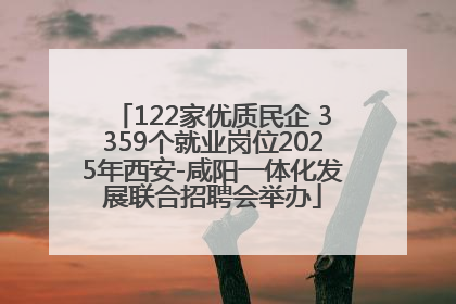 122家优质民企 3359个就业岗位2025年西安-咸阳一体化发展联合招聘会举办