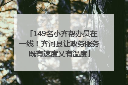149名小齐帮办员在一线！齐河县让政务服务既有速度又有温度